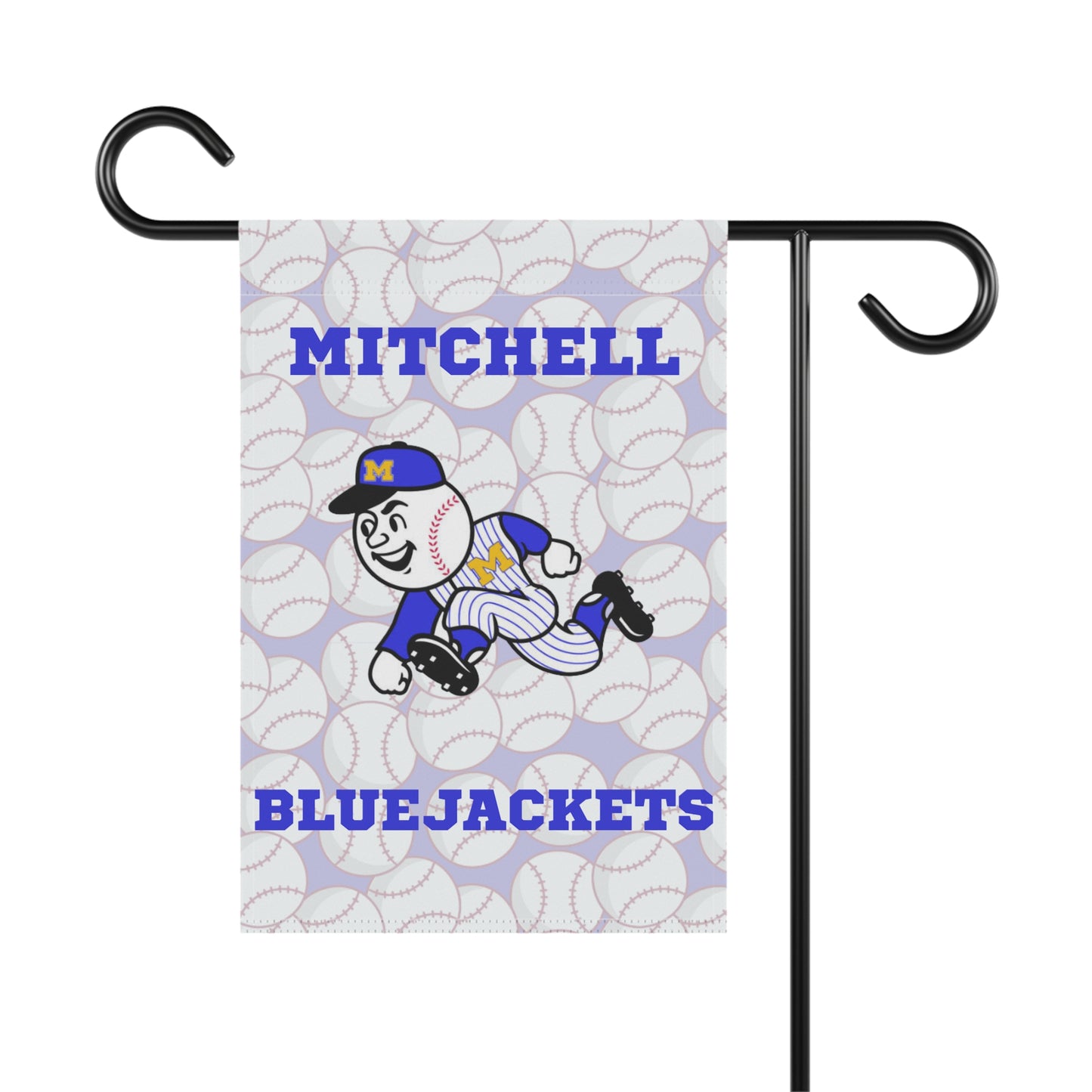 Mitchell Bluejackets, Baseball Man, Garden Flag, Mitchell Baseball, Mitchell High School, Mitchell Indiana