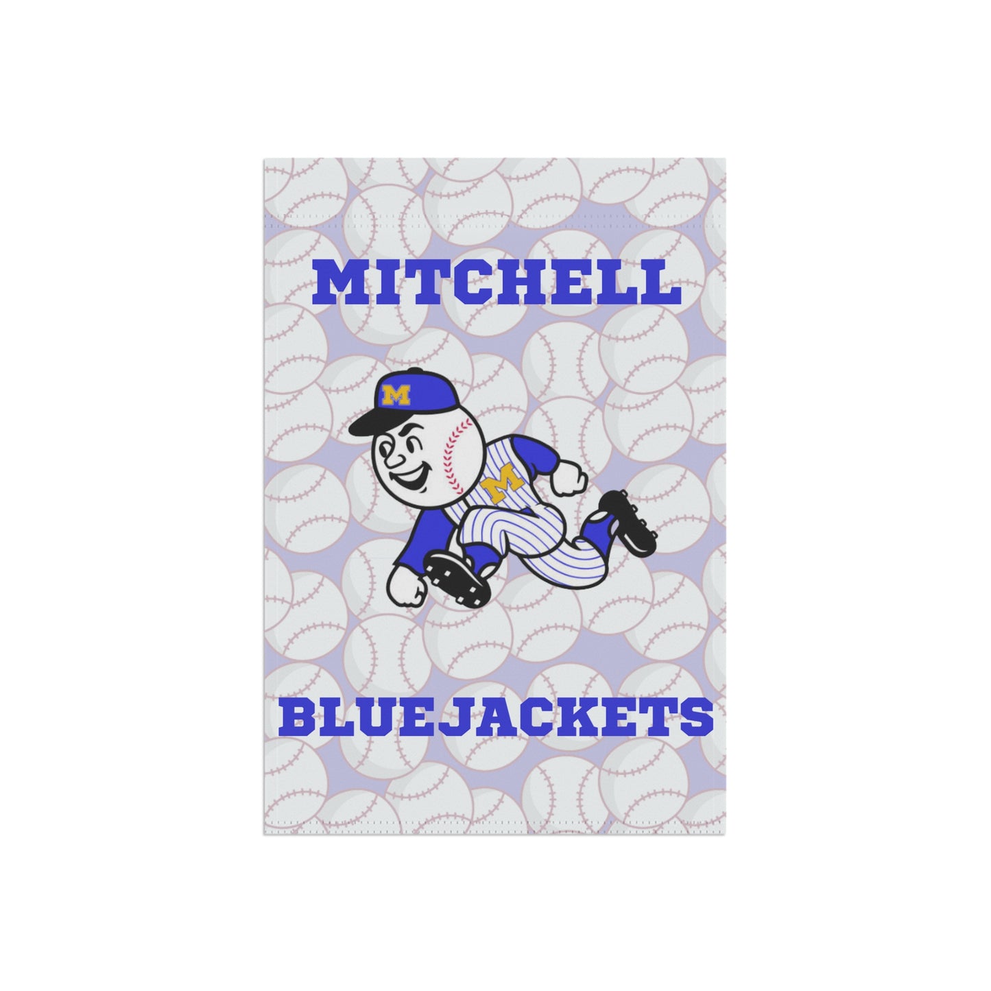 Mitchell Bluejackets, Baseball Man, Garden Flag, Mitchell Baseball, Mitchell High School, Mitchell Indiana