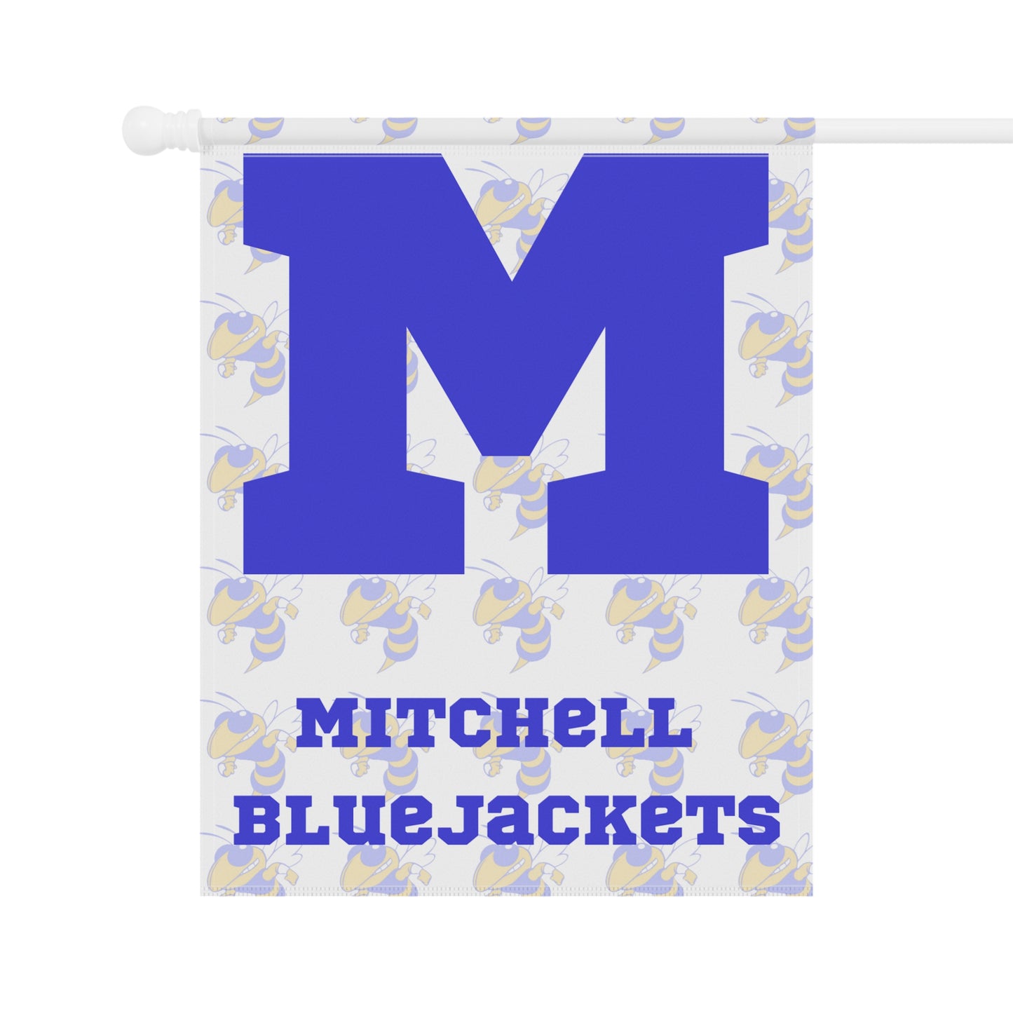 Mitchell Bluejackets custom Block M with Buzz garden flag